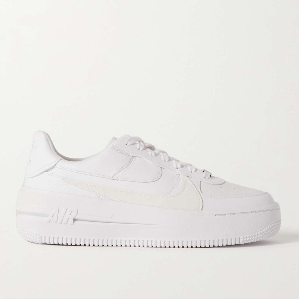 NIKE Air Force 1 Shadow leather platform sneakers